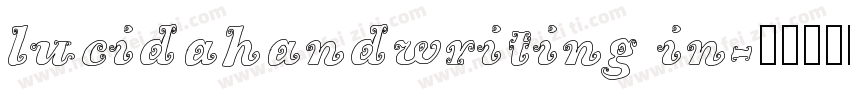 lucidahandwriting in字体转换